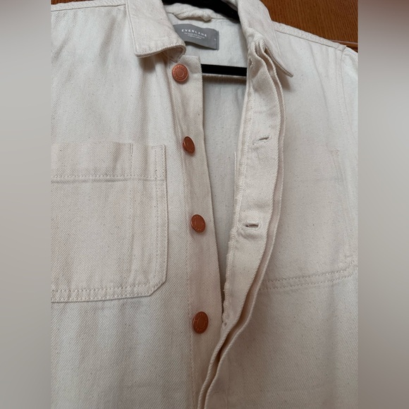 ✨Host Pick✨ EVERLANE The Supersoft Jean Coverall in Seeded Ecru Cream - Picture 11 of 12